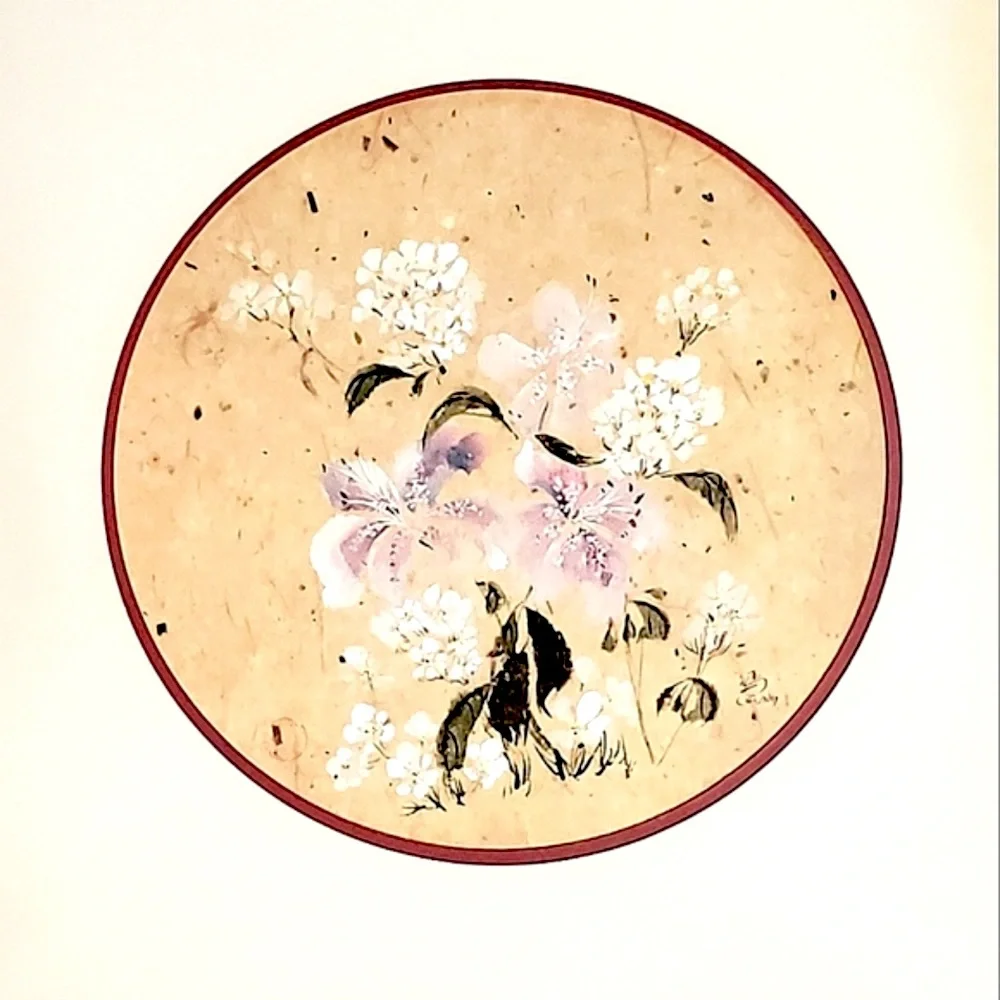 Charlette Fung Miller Original Watercolor Signed Rice Paper